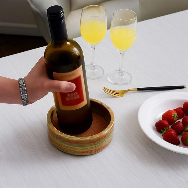 Natural Marble Wine Bottle Coasters - Wine Bottle Coaster-Modern Home Décor Bar
