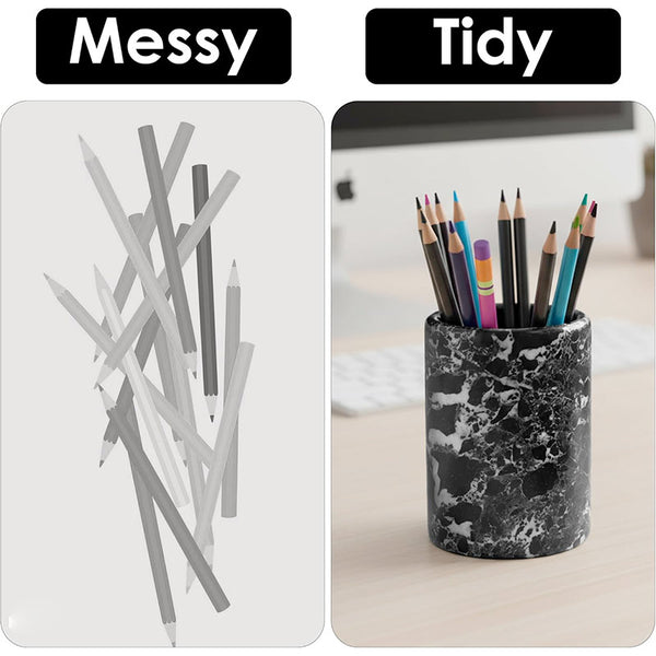 Radicaln Marble Stationery Holder - Desk Organizer Set