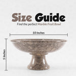 Radicaln Marble Fruit Bowl 10"x5" Inch Design A
