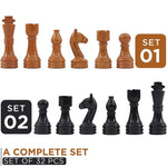 Black marble and golden marble chess pieces size guide — king 3.5 inches, queen 3 inches, weights by piece by RADICALn