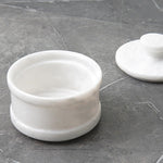 Beautiful marble salt cellar for your kitchen, perfect for daily use and decorative appeal.
