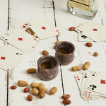 Oceanic marble-shot-glasses-pair-poker-night-peanuts