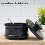 Portable salt cellar with spoon for travel	