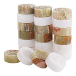 White marble and green onyx marble checkers pieces stacked — showing stackable natural stone disc construction by RADICALn